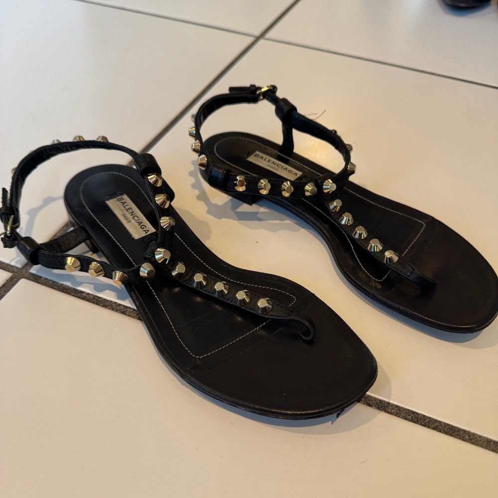 Balenciaga | Black Arena Sandals, 36 - Picture 2 of 8